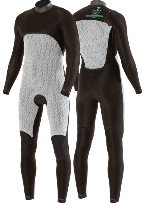 VISSLA 7 SEAS BOYS SHREDDER 3-2 FULL CHEST ZIP WETSUIT