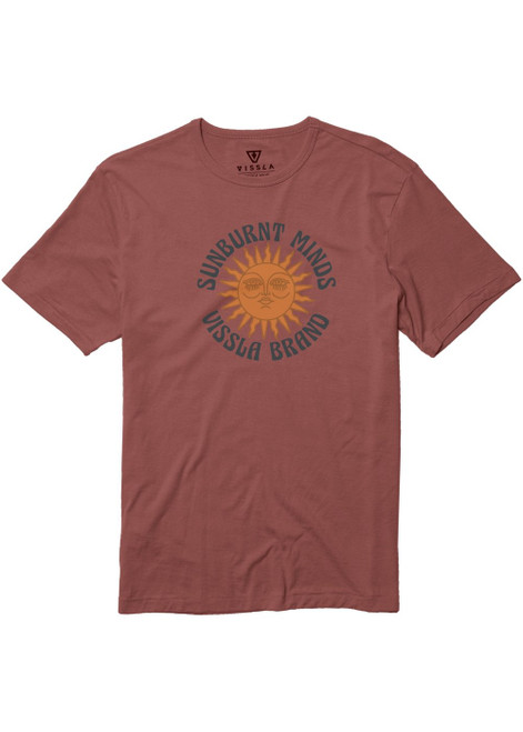 VISSLA SHINER ORGANIC TEE RUSTY RED