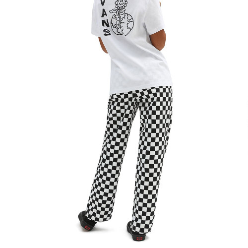 VANS Authentic Chino Checkered Womens Wide Leg Pants  BLACKWHITE  Tillys