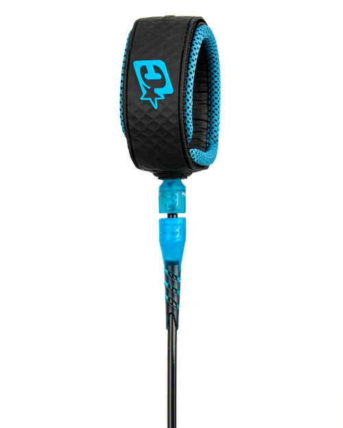 Creatures 9' Longboard Ankle : Black Cyan Leash