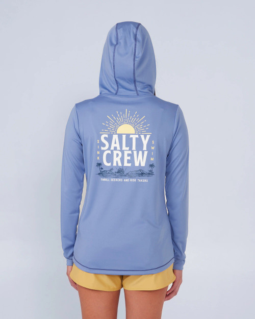 SALTY CRUISIN HOODED SUNSHIRT (20135473W)