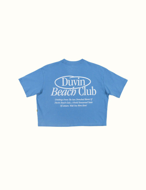 DUVIN MEMBERS ONLY CROP TEE (DWT301BLUSP24)