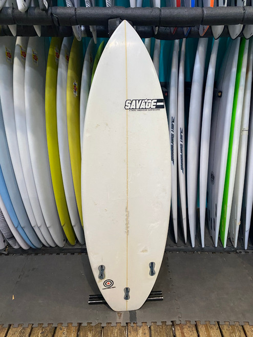 5'8 SAVAGE CUSTOM USED SURFBOARD (219400)