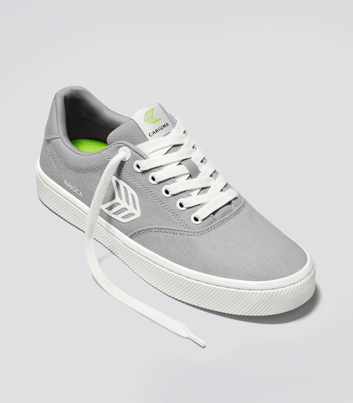 CARIUMA NAIOCA CANVAS SHOES (Light Grey Canvas Off-White Logo Sneaker Men) (EX)