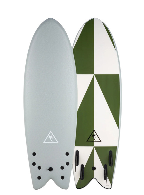 5'8 CATCH SURF RETRO FISH-QUAD SURFBOARD- Catalyst