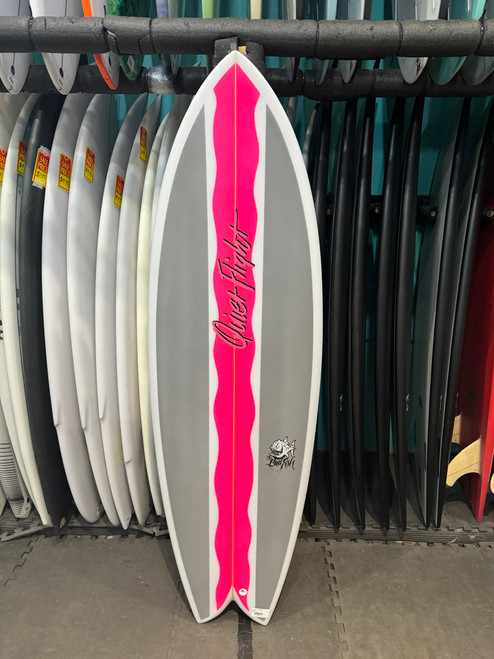 5'6 QUIET FLIGHT BADFISH SURFBOARD (62622)
