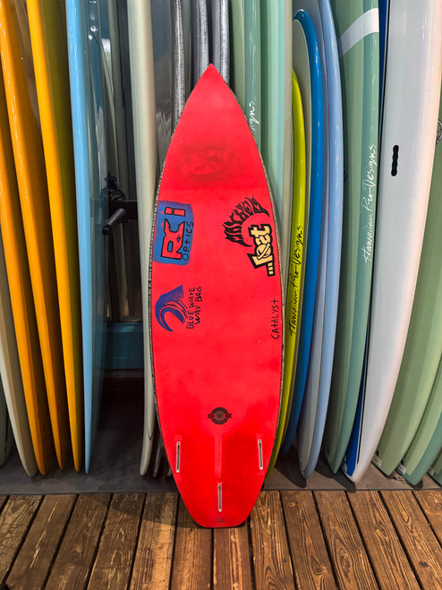5'8 LOST BLACK DART THE GRINDER USED SURFBOARD (146516)