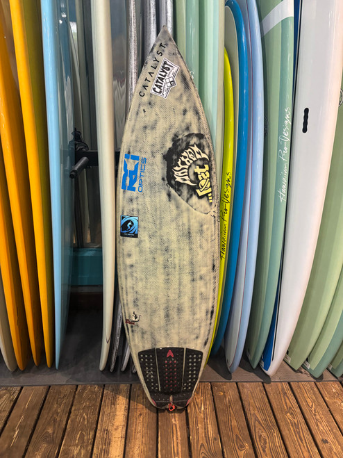 5'8 LOST BLACK DART THE GRINDER USED SURFBOARD (146516)