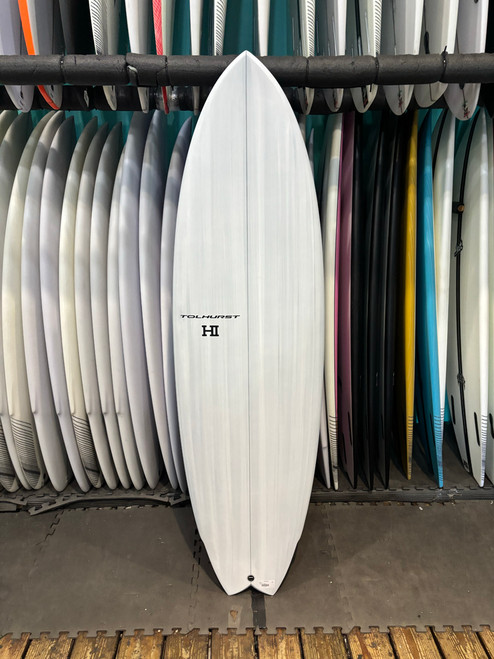 5'10 HARLEY INGELBY HIBT THUNDERBOLT RED SURFBOARD (2500019)
