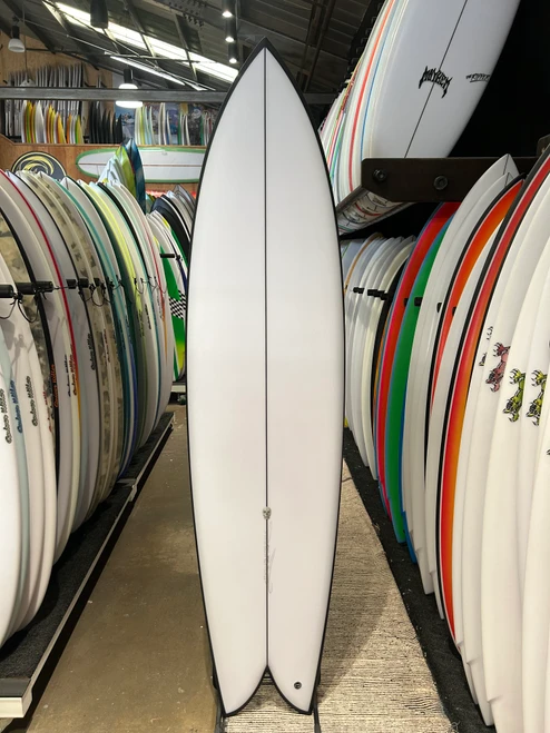 7'2 Christenson Long Phish Surfboard - Poly, 46.42L