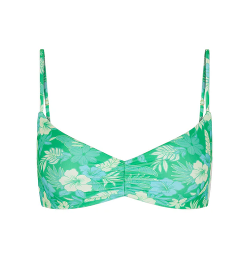 Kulani Gathered Mini Crop Bikini Top