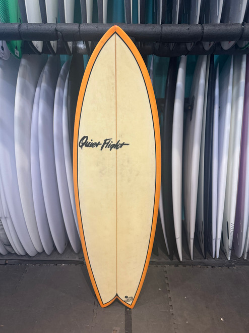 5'9 QUIET FLIGHT BADFISH USED SURFBOARD (61499)