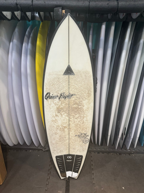 5'6 QUIET FLIGHT BLACK MARLIN USED SURFBOARD (61278)
