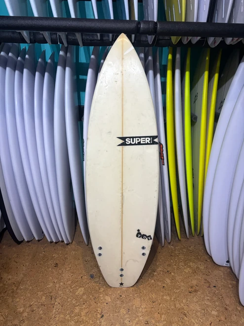 5'8 SUPER BRAND THE TOY USED SURFBOARD (14447)