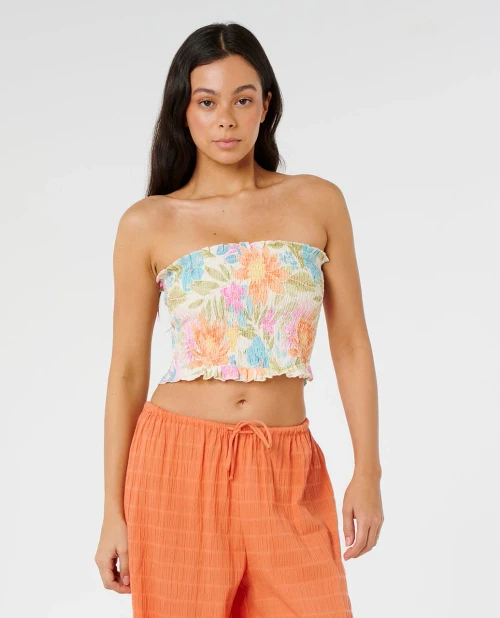 RIPCURL CATALINA ISLAND SHIRRED TOP (07LWSH-8817)
