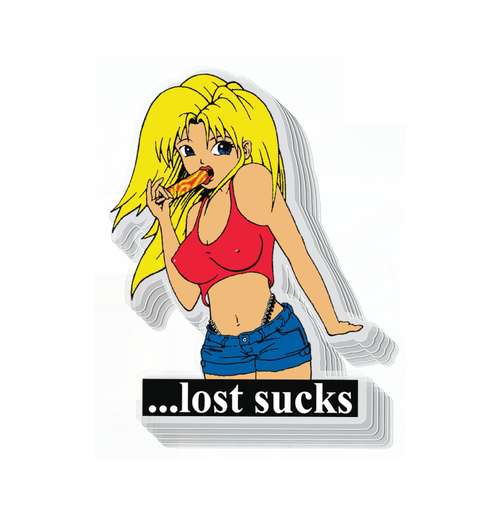 ...LOST SUCKS STICKER 4.5" (LS1002)
