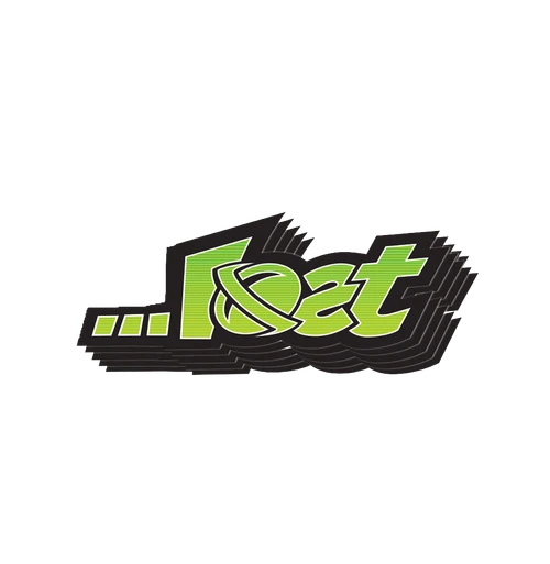 ...lost Planet Lam Sticker 5.5" - Flo. Green