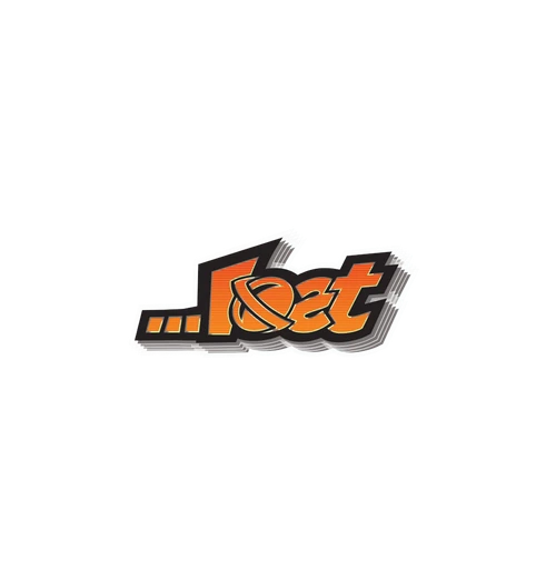...lost Mini Planet Lam Sticker 3.5" - Flo. Orange