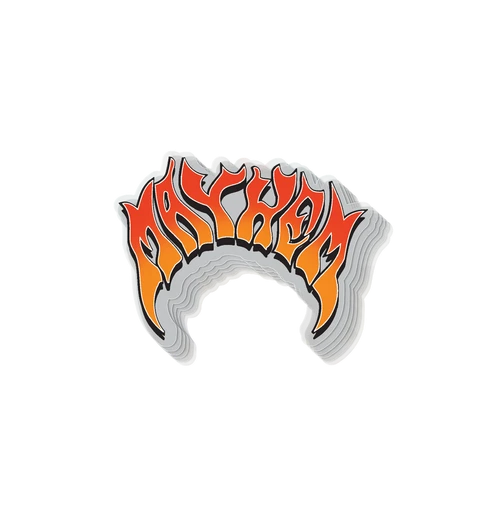 ...lost Mayhem Fade Sticker 4.25" - Orange