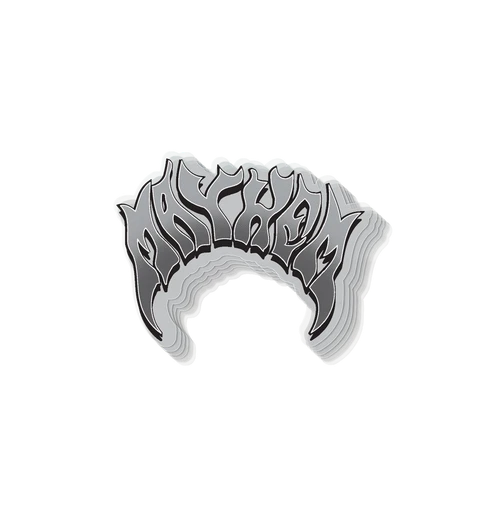 ...lost Mayhem Fade Sticker 4.25" - Grey
