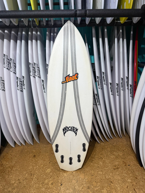 5'6 LOST CARBON WRAP ROCKET REDUX USED SURFBOARD (19803)