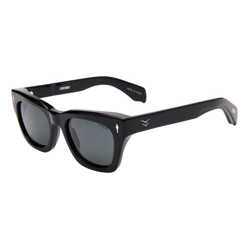 I-SEA CROSBY SUNGLASSES - BLACK / SMOKE (614998132058)