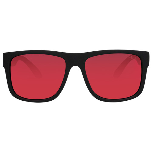 I-SEA CLOUDBREAK SUNGLASSES - BLACK / RED MIRROR (601570859908)