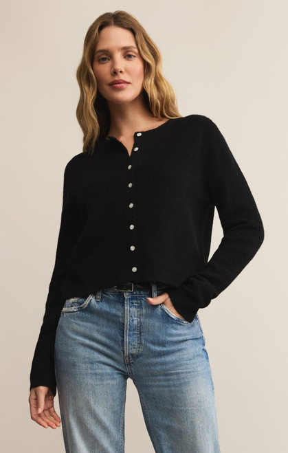 Z SUPPLY Medina Cozy Cardigan - Women's Black (ZW251267S-BLK)