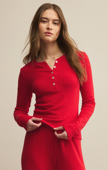 Z SUPPLY HOLLY POINTELLE LS TOP (ZLT254742)