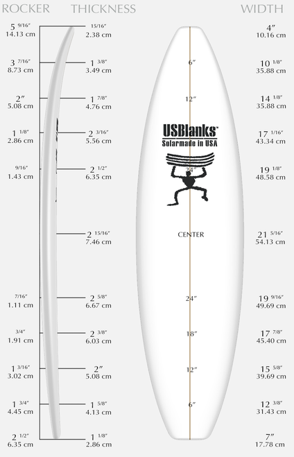 US Blanks 6'9 Ea RED Blank