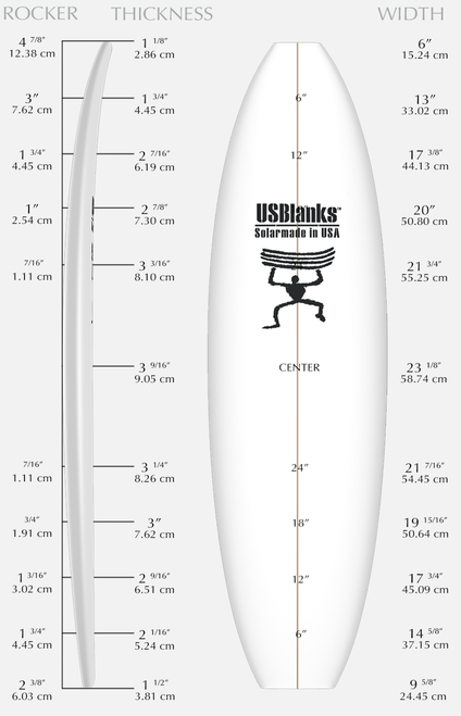 US BLANKS 6'9 R RED BLANK (U69RR)