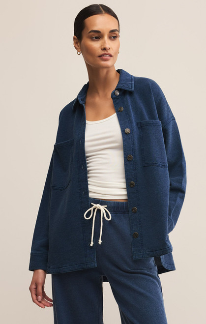 Z SUPPLY ALL DAY KNIT DENIM JACKET (ZJ253868)