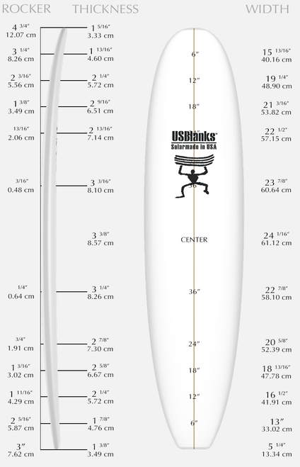 US BLANKS 8'4" SP BLUE BLANK (U84SPB)