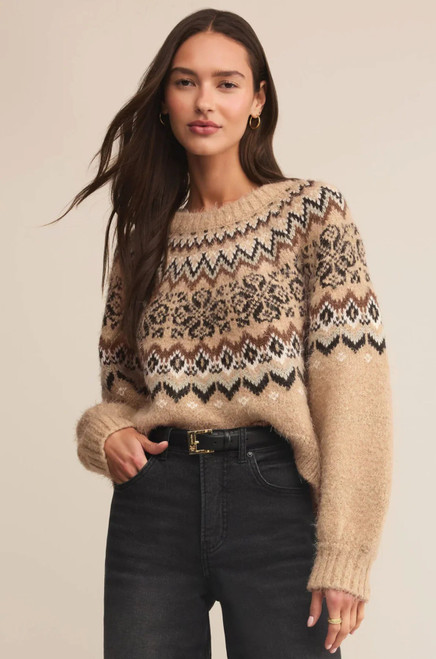 Z SUPPLY KENABY FAIR ISLE SWEATER (ZW254787S)