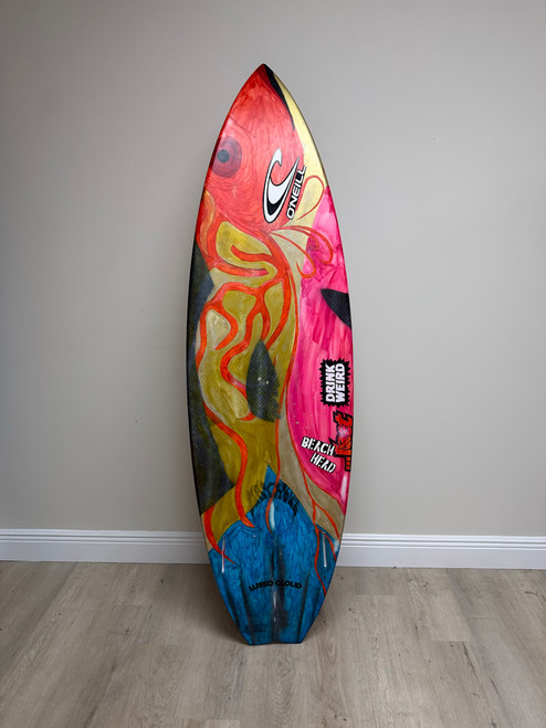 5'10 LOST LIGHTSPEED II SUB DRIVER 3.0 SWALLOW USED SURFBOARD (118725)