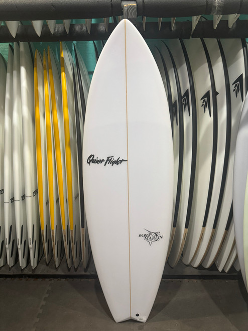 5'8 QUIET FLIGHT BLACK MARLIN SURFBOARD (63888)