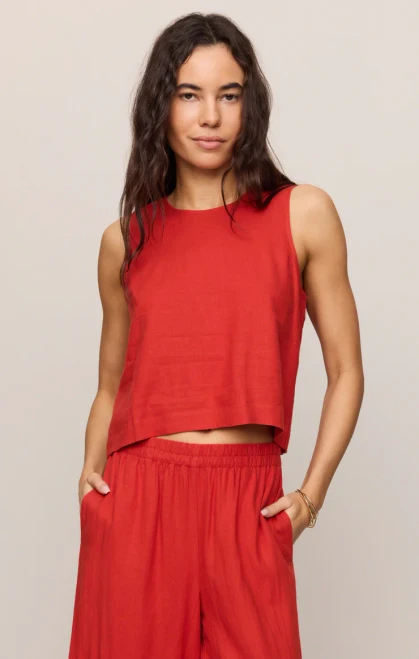 Z SUPPLY SLOANE LINEN TOP (ZT261576)