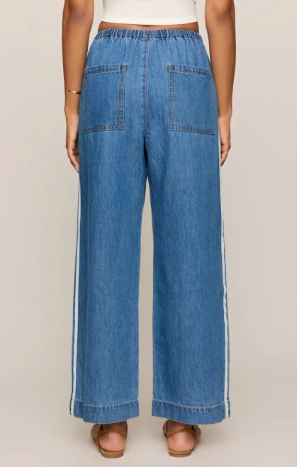 Z SUPPLY THE SIDELINES DENIM TRACK PANT (ZP263144)