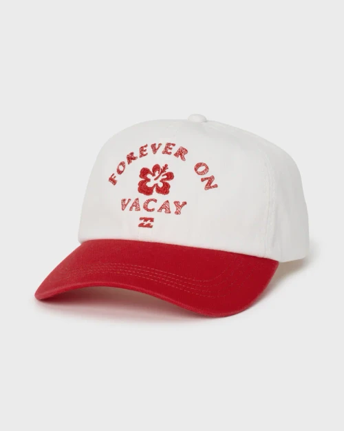 BILLABONG WOMEN'S DAD CAP - FIESTA RED (BL000389W)