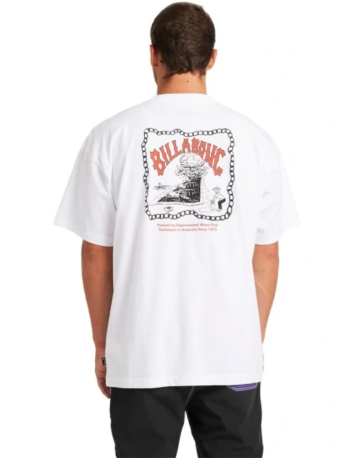 BILLABONG WAVE POOL OG MEN'S SS TEE - WHITE (BL001352M)