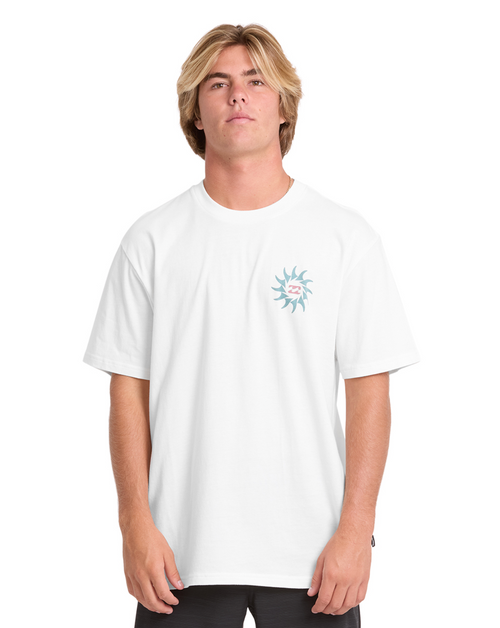 BILLABONG ROTATION PREMIUM MEN'S SS TEE - OFF WHITE (BL001332M)