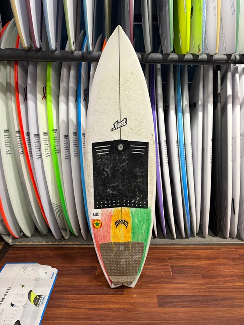 5'8 Lost Mod Quad Used Surfboard - Poly, 28.45L