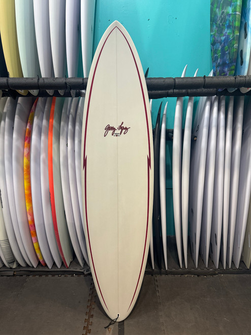 6'10 GERRY LOPEZ SQUIRTY USED SURFBOARD (0001)