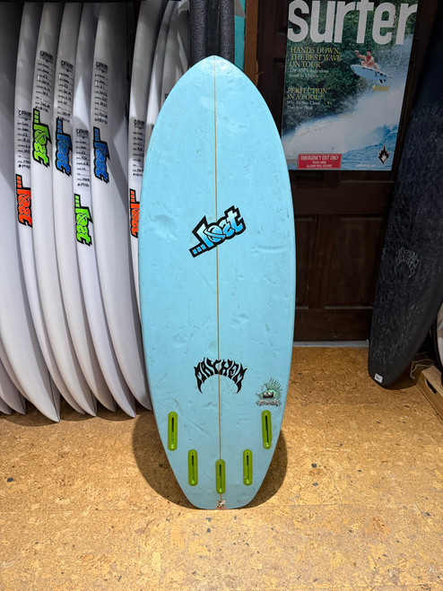 4'10 LOST BOTTOM FEEDER USED SURFBOARD (126442)