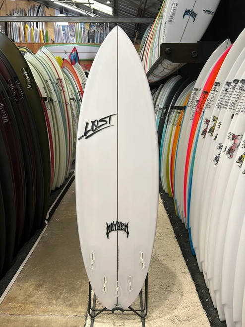 5'8 Lost The Ripper Round Surfboard - Poly, 28.5L