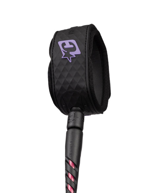 Creatures Reliance 2.0 MEDIUM Duty 6' Leash - BUBBLEGUM TWIST BLACK