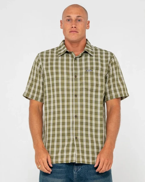 RUSTY DATSUN CHECK SS SHIRT (WSM1102)