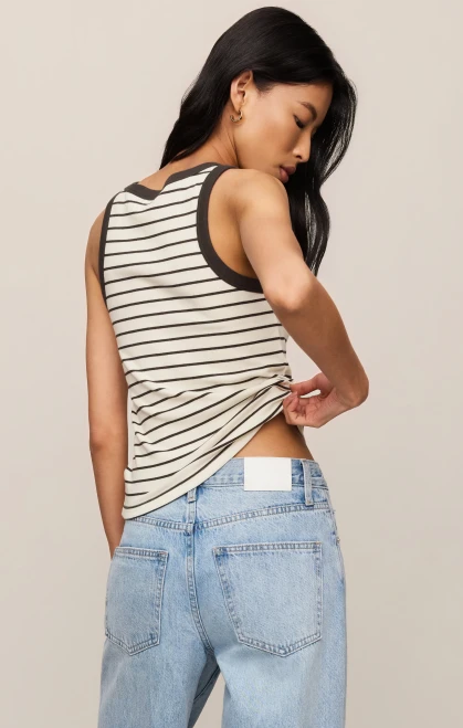 Z SUPPLY ROWE STRIPED SCOOP TANK (ZT263376)