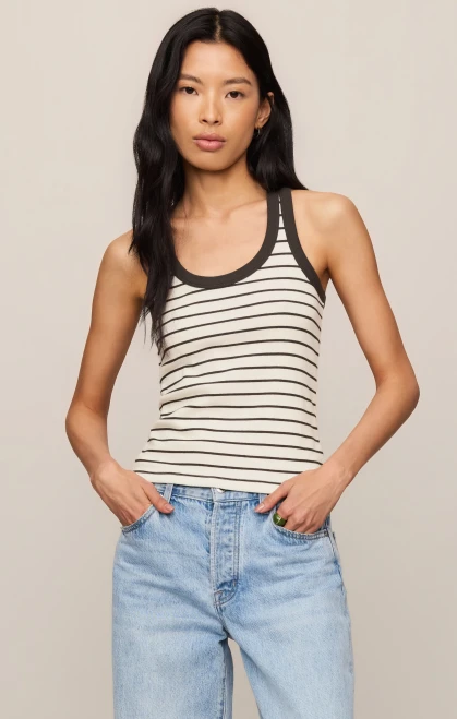Z Supply Rowe Striped Scoop Tank