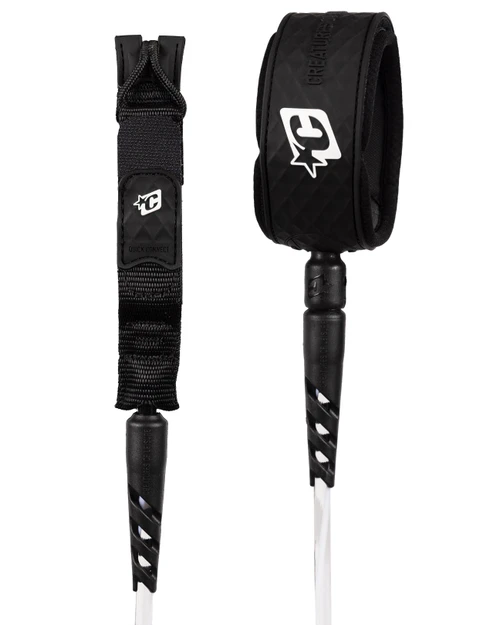 Creatures Reliance 2.0 Standard Duty Leash 8ft Clear White Twist Black